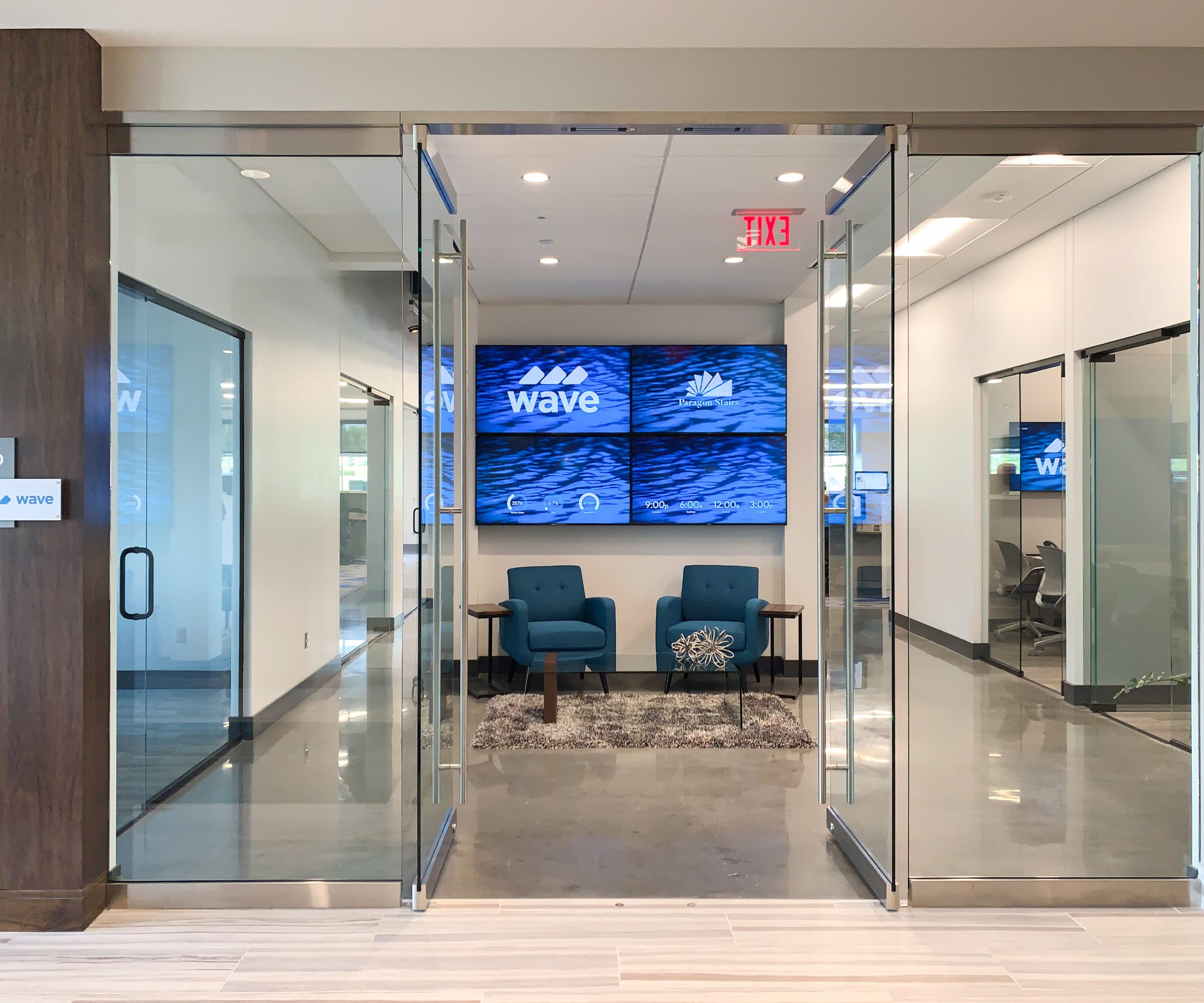 wave office front door